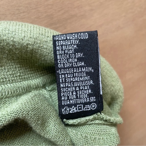 Holt Renfrew Sage Green Cotton Polo Shirt - Picture 6 of 8